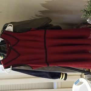 Red Peter pan dress sz 6